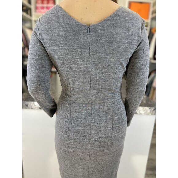 Calvin Klein Collection Heather Gray Sheath Dress $299 - Picture 8 of 12